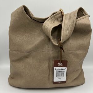 Montana West Beige Hobo Bag